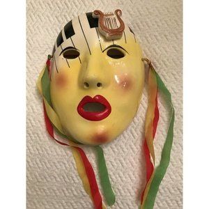 Albert Price Piano Key Musical Ceramic Wall Mask Art Decor 1984